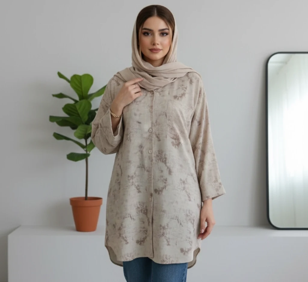 شومیز ابر و بادی ملونی